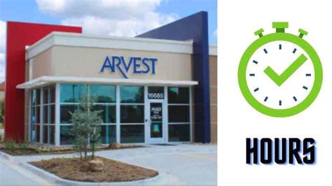 <b>Arvest</b> Bank Location Details. . Arvest hours
